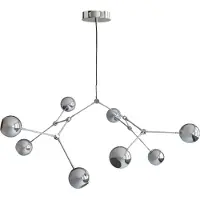 101 Copenhagen Drop Chandelier Globe lysekrone Chrome