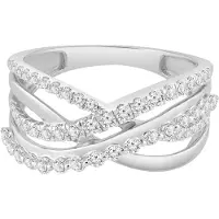Diamant Exquis Ring sølv