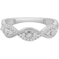 Diamant Exquis Ring sølv