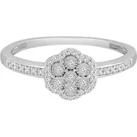Diamant Exquis Ring sølv