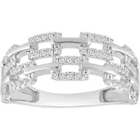 Diamant Exquis Ring sølv