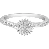 Diamant Exquis Ring sølv