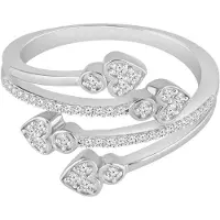Diamant Exquis Ring sølv