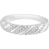 Diamant Exquis Ring sølv
