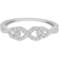 Diamant Exquis Ring sølv