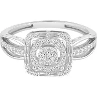 Diamant Exquis Ring sølv
