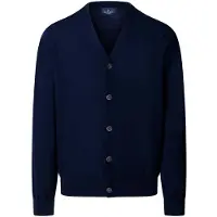 Hackett London Hackett Londontil mænd. HM7000206 Ess Merino cardigan marineblå (XL), Casual, Bomuld, Klassisk