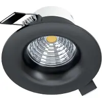 Eglo SALICETO INDBYG. Ø88 450LM 4000K DÆMPB. SORT
