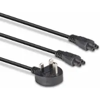 Lindy 30428, 2,5 m, Strømstik type G, 2 x C5 kobling, H03VVH2-F