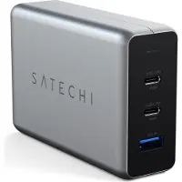 Satechi ST-TC100GM - Strømforsyningsadapter - AC 100-240 V - 100 Watt - output-stikforbindelser: 3 - Europa - space grey