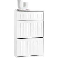 SoBuy Skoskab Hvid FSR165-W