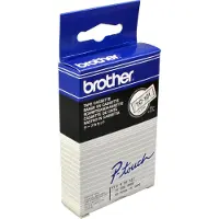 Brother - Sort, gennemsigtig - Rulle (1,2 cm x 7,7 m) 1 stk. printerbånd - for P-Touch PT-15, PT-20, PT-2000, PT-3000, PT-500, PT-5000, PT-6, PT-8, PT-8E