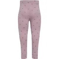 Hummel Leggings - hmlMini - Sea Fog m. Print - - 1 år (80) - Leggings
