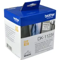 Brother DK11234 - Papir - selv-klæbende - sort på hvid - 60 x 86 mm 260 etikette(r) (1 rulle(r) x 260) pressestempel skæreetikette - for QL-1