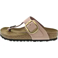 Birkenstock Klipklappere 'Gizeh Lenb' guld / rosé / sort