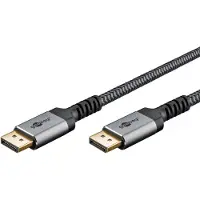 Goobay DisplayPort Plus 2.0/2.1 - Skærmkabel - 3m - Grå