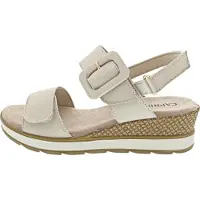 Caprice Heeled sandal, white, made of Leather without heel, Size 39