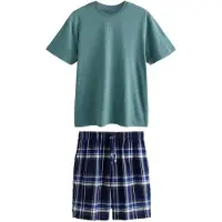 Next Pyjamas kort blå / navy / cyanblå / grå / antracit
