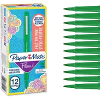 Paper Mate Flair, Grøn, Grøn, Plast, Rund, Vandbaseret blæk, 1 mm