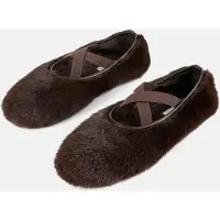 L37 HANDMADE SHOES Slipper 'BLACK LOTUS' brun