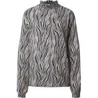 Sublevel Bluse beige / grå / sort