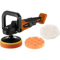 GRUPA TOPEX Børsteløs batteridrevet polermaskine Energy+ 18V, Li-ion, M14 150 mm, 800-2300 min-1, uden batteri