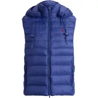 Ralph Lauren Polo Ralph Laurentil kvinder. 211958935500 Sammenfoldelig vandafvisende blå vest (M), Casual, Nylon