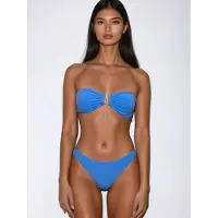 Flavia Valentini Bikini 'Selene Bandeau Bikini – Azzurro' royalblå