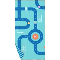 Quut Håndklæde - Play Towel - 140x70 cm - Roadway - - OneSize - Håndklæde