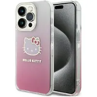 Hello Kitty IML Gradient Electrop Kitty Head-etui til iPhone 13 Pro Max - pink