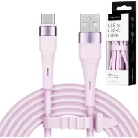 Krüger&Matz USB Type-C-kabel 1 m 15W silikone pink Kruger&Matz Basic