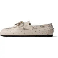 L37 HANDMADE SHOES Mokassin 'SLOW LIFE' hvid-meleret
