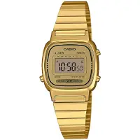 Casio Dameur LA670WEGA-9EF Collection LCD/Gul guldtonet stål