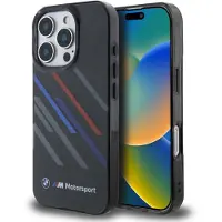 BMW iPhone 16 Pro Max Motosport Hårdt Etui Sort