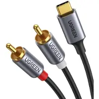 UGREEN CM451 USB-C til 2x RCA (Cinch)-kabel 1,5 m sort
