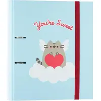 Pusheen -ringbind - A4-ringbind fra Purrfect Love-kollektionen (2 ringe, elastik)