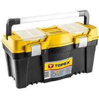 Topex 25" værktøjskasse med aluminiumshåndtag