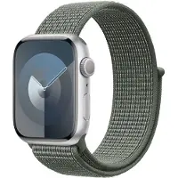 Crong Nylon - Sportsrem til Apple Watch 44/45/46/49 mm (Militærgrøn)