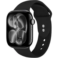 Crong Liquid - Apple Watch-rem 38/40/41/42 mm (sort)