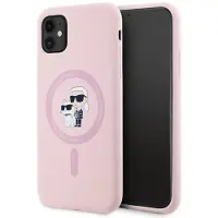 Karl Lagerfeld Silikone MagSafe iPhone 11 Etui Lyserød