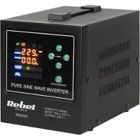 Rebel Zasilacz Awaryjny Przetwornica POWER-500-LFP4 12V 230V 500VA/300W