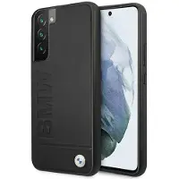 BMW Signature Logo Imprint-etui til Samsung Galaxy S22+ - Sort
