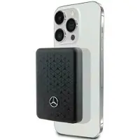 Mercedes Powerbank Stjernemønster MagSafe 5W 3000mAh - sort