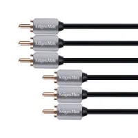 Krüger&Matz Kabel 3RCA-3RCA Cinch 1,8m Kruger&Matz