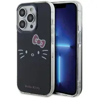Hello Kitty IML Kitty Face-etui til iPhone 14 Pro Max - sort