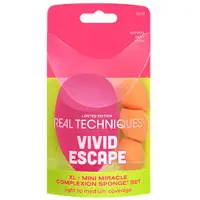 Real Techniques Xl+Mini Mcs Vivid Set Makeupsvamp 1 x 4 stk.
