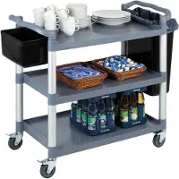 Aps Rullebord/Serveringsvogn 108x50x96 cm med 3 hylder( affaldsspande medfølger ikke)