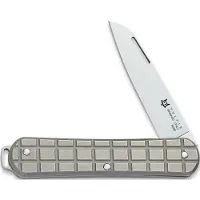 FOX Vulpis FX-VPGP130-TI Polished M390, Grenade Pattern Grey Titanium, pocket knife