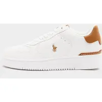 Ralph Lauren Polo Ralph Laurentil mænd. 809923071002 Masters Court hvide træningssko i læder (40), Fast, Blonder, Casual