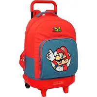 Safta Compact Extraible Super Mario 33l Rygsæk Med Hjul